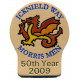 50th Anniversary LeatherBadge - Icknield Way Morris Men  COLLECTORS ITEM